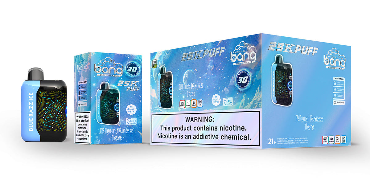 Bang Starry  25000 Puffs 25K Smart Full Screen Turn Ice Wholesale Disposable Vape Puff  Prefilled Pod-850mAh Battery, 30ml E-liquid, Multiple Nicotine 16 Flavors