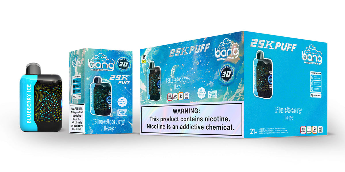 Bang Starry  25000 Puffs 25K Smart Full Screen Turn Ice Wholesale Disposable Vape Puff  Prefilled Pod-850mAh Battery, 30ml E-liquid, Multiple Nicotine 16 Flavors