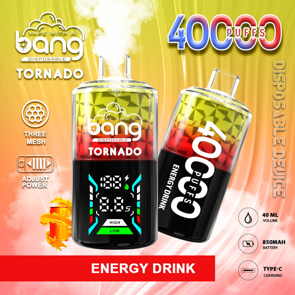 Bang 40000 Puffs 40K Pro Puffs Smart Full Screen Description Disposable Vape Pen E Cigarette 30ml 850mAh Prefilled
