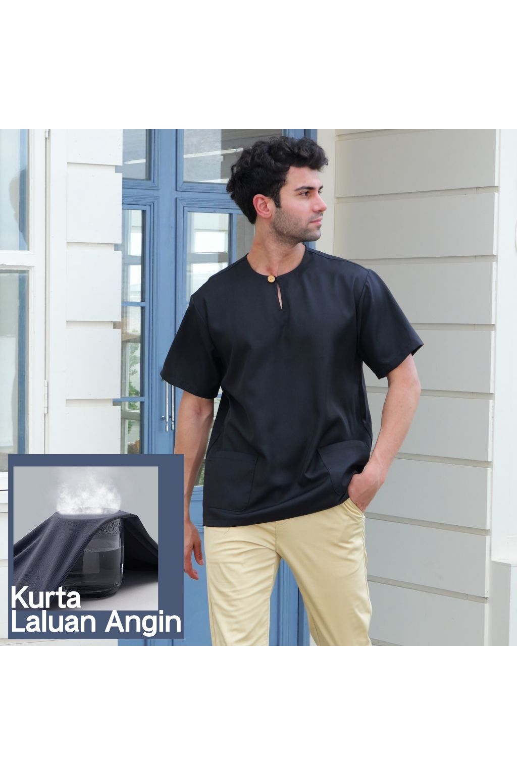 Fabrik Krep Abloh Premium, Potongan Longgar