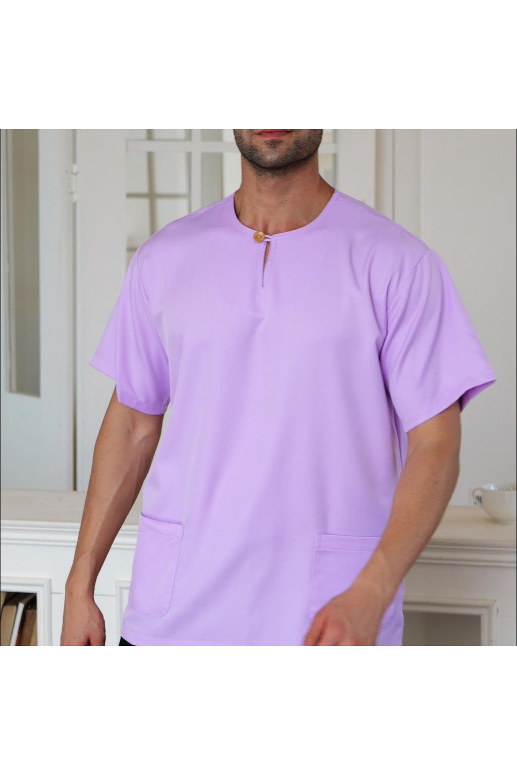 Button Ironless Kurta – Premium Abloh Crepe Fabric, Relaxed Fit