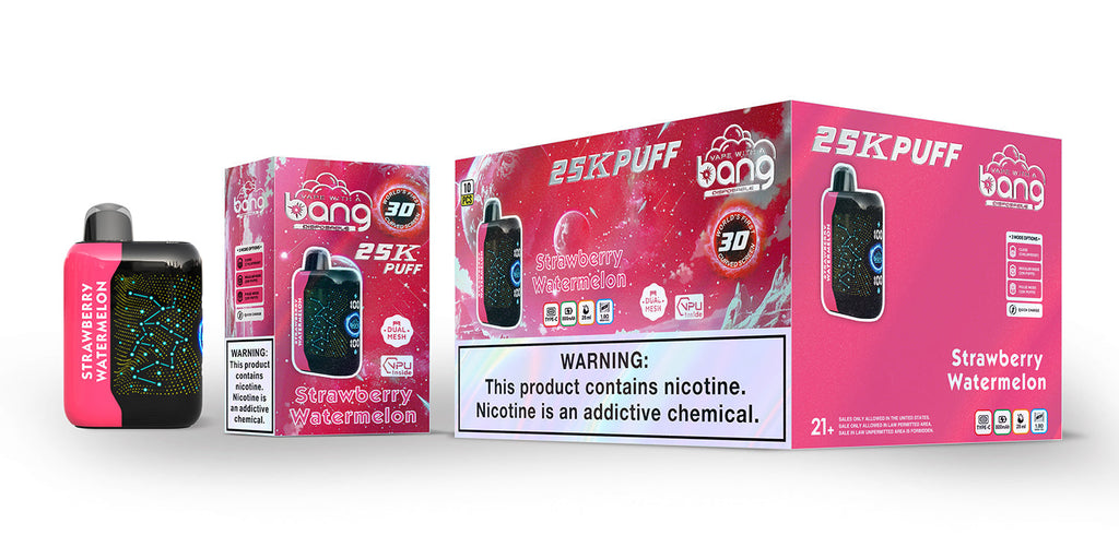 Bang Starry  25000 Puffs 25K Smart Full Screen Turn Ice Wholesale Disposable Vape Puff  Prefilled Pod-850mAh Battery, 30ml E-liquid, Multiple Nicotine 16 Flavors