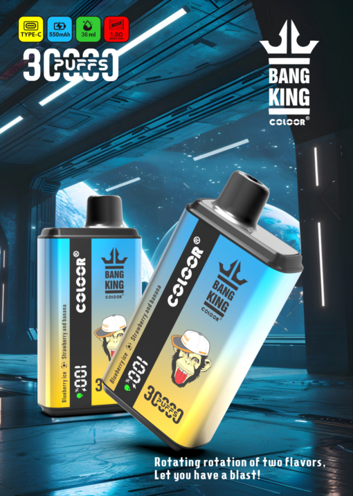 BANGBOX 30000 puffs dual flavors vape LED Display 35ml capcity Batterya 850MAH 12 Flavors