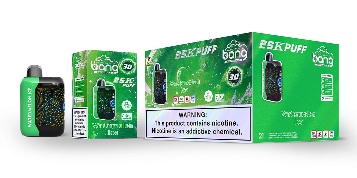 Bang Starry  25000 Puffs 25K Smart Full Screen Turn Ice Wholesale Disposable Vape Puff  Prefilled Pod-850mAh Battery, 30ml E-liquid, Multiple Nicotine 16 Flavors