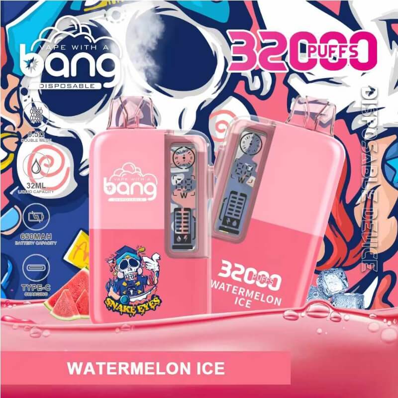 Bang 32000 Puffs Disposable Vape(0%-5% Nicotine) - 32ml E-Liquid, 650mAh Battery