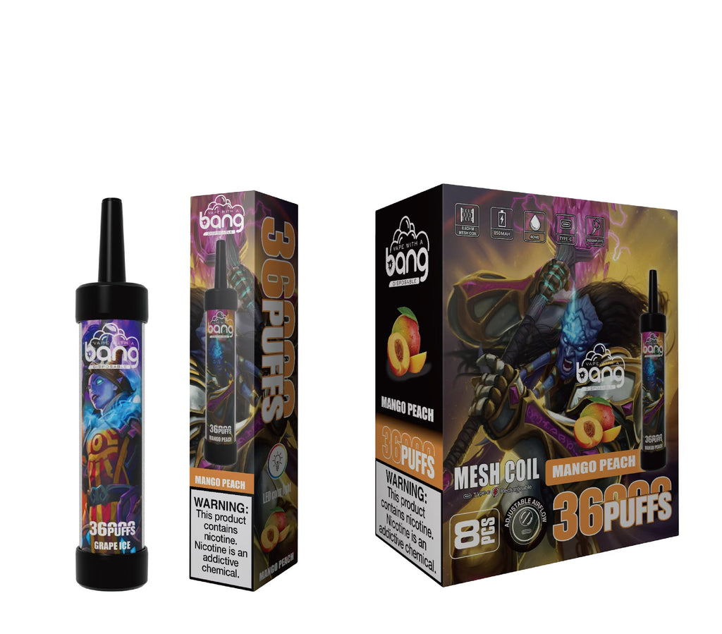 BangKing 36K Puffs Smart Full Screen Turn Ice Wholesale Disposable Vape Puff 36k Prefilled Pod-850mAh Battery, 30ml E-liquid, Multiple Nicotine 12 Flavors