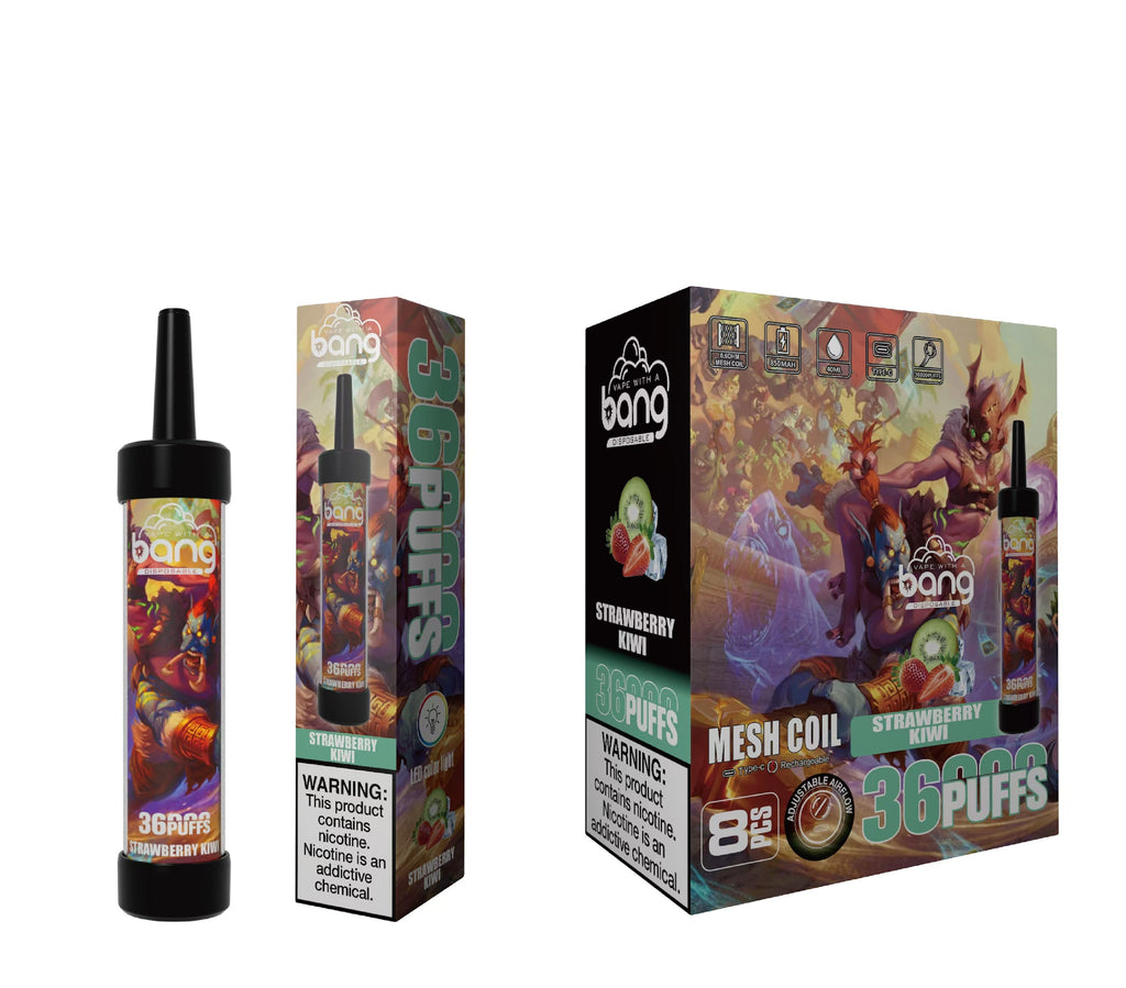 BangKing 36K Puffs Smart Full Screen Turn Ice Wholesale Disposable Vape Puff 36k Prefilled Pod-850mAh Battery, 30ml E-liquid, Multiple Nicotine 12 Flavors