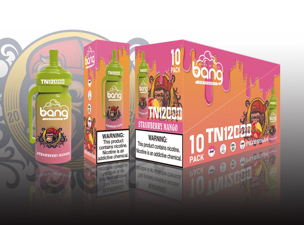 Bang TN 12000 Puffs Disposable Electronic Cigarettes Vape Puff 12k Prefilled PodHot Selling Premium Flavor Bang King Vape Electric Cigarette  Disposable Vape Pen