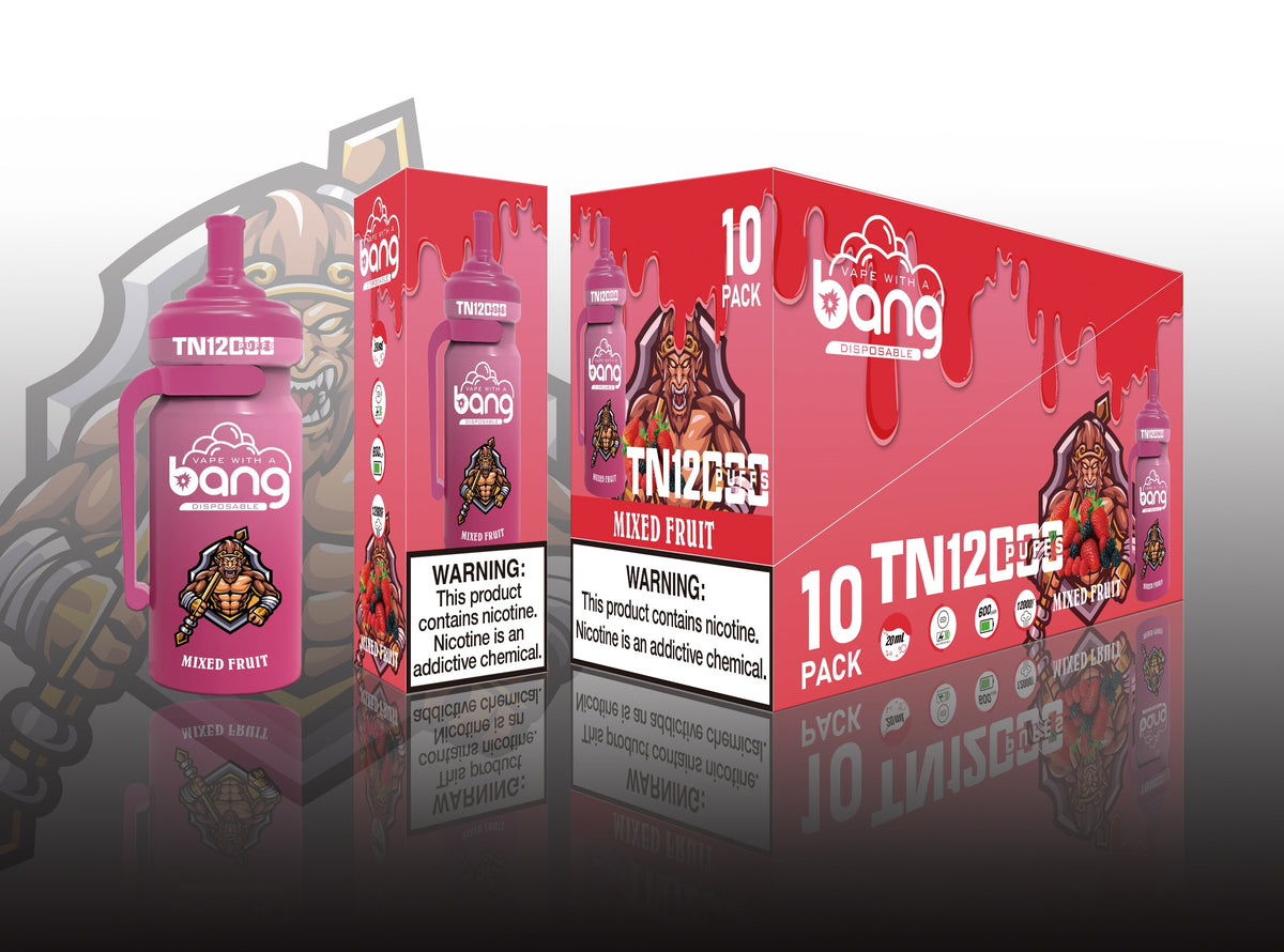 Bang TN 12000 Puffs Disposable Electronic Cigarettes Vape Puff 12k Prefilled PodHot Selling Premium Flavor Bang King Vape Electric Cigarette  Disposable Vape Pen