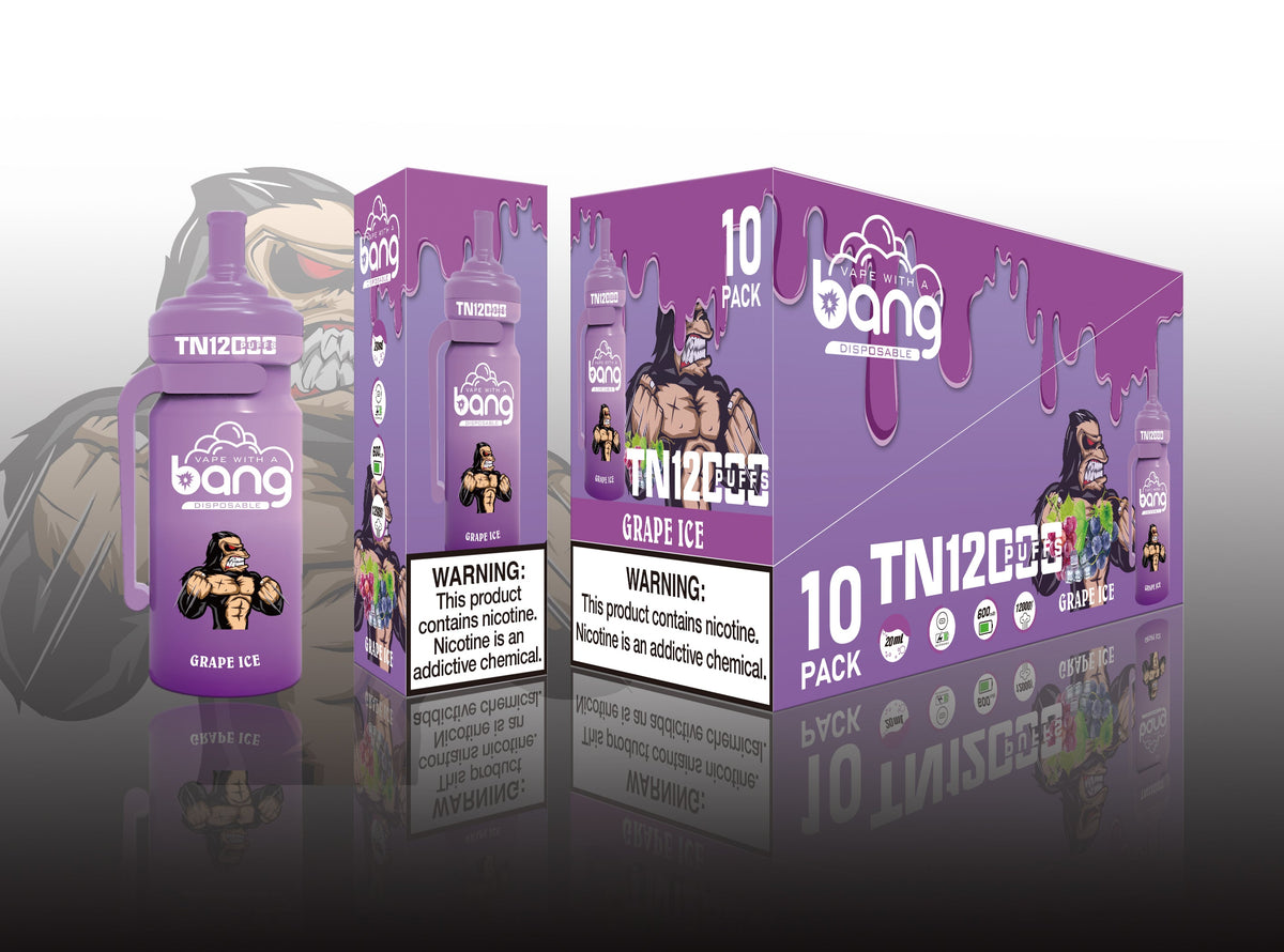 Bang TN 12000 Puffs Disposable Electronic Cigarettes Vape Puff 12k Prefilled PodHot Selling Premium Flavor Bang King Vape Electric Cigarette  Disposable Vape Pen