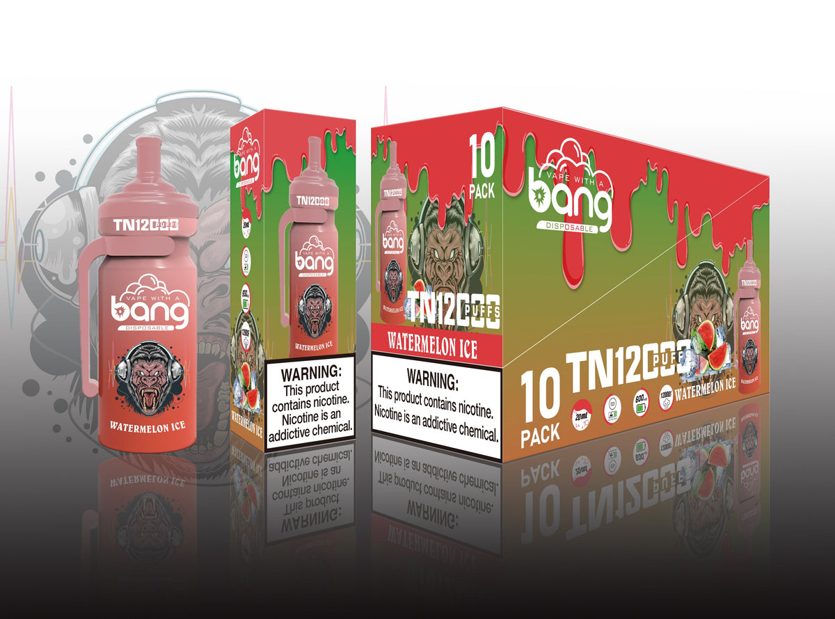 Bang TN 12000 Puffs Disposable Electronic Cigarettes Vape Puff 12k Prefilled PodHot Selling Premium Flavor Bang King Vape Electric Cigarette  Disposable Vape Pen
