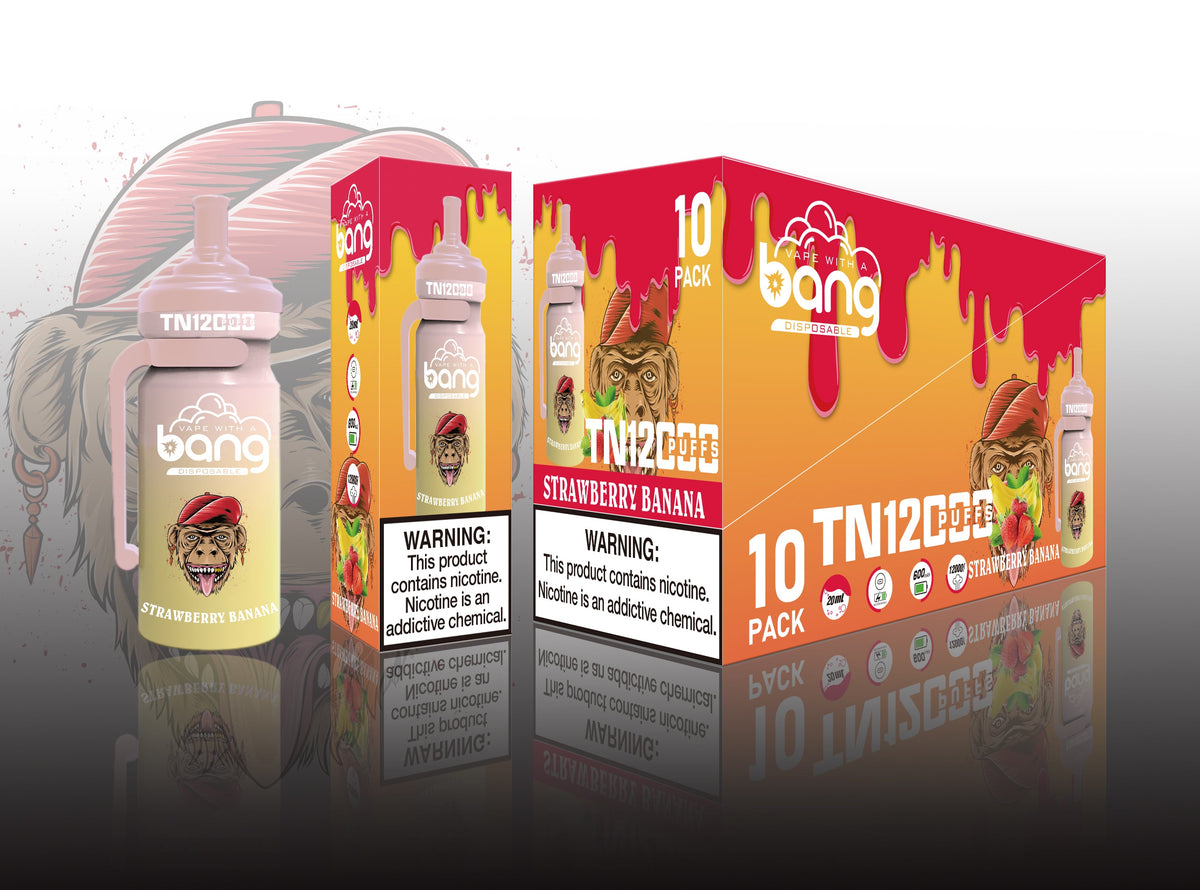 Bang TN 12000 Puffs Disposable Electronic Cigarettes Vape Puff 12k Prefilled PodHot Selling Premium Flavor Bang King Vape Electric Cigarette  Disposable Vape Pen