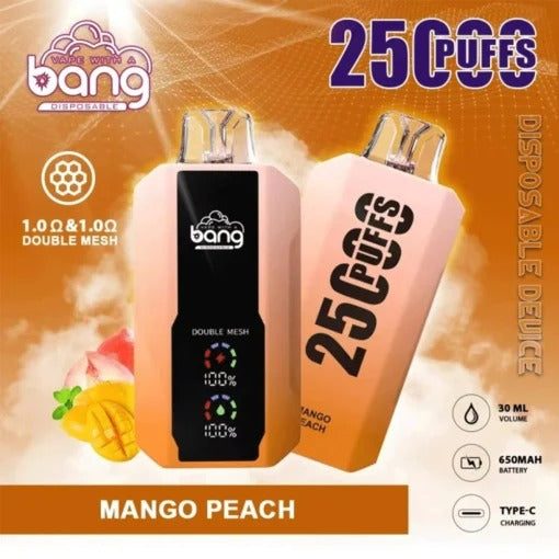 Bang 25000 Puffs Vape 25K Disposable Vape Pen E Cigarette Prefilled 30ml 650mAhDisposable Vape 12 Flavors