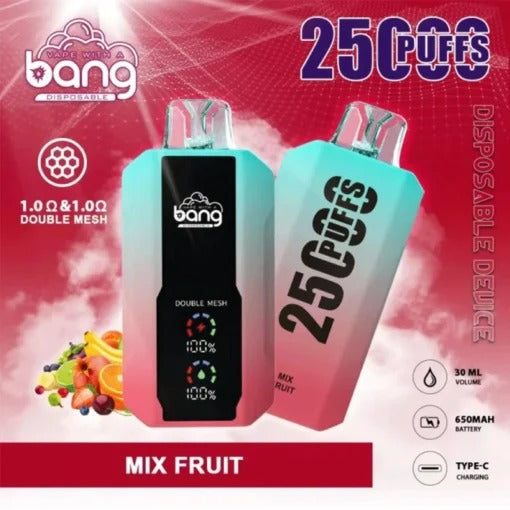 Bang 25000 Puffs Vape 25K Disposable Vape Pen E Cigarette Prefilled 30ml 650mAhDisposable Vape 12 Flavors