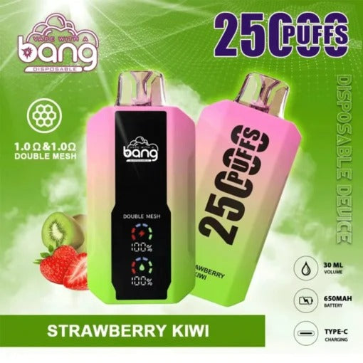 Bang 25000 Puffs Vape 25K Disposable Vape Pen E Cigarette Prefilled 30ml 650mAhDisposable Vape 12 Flavors
