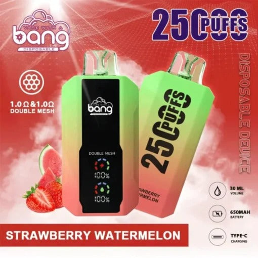Bang 25000 Puffs Vape 25K Disposable Vape Pen E Cigarette Prefilled 30ml 650mAhDisposable Vape 12 Flavors