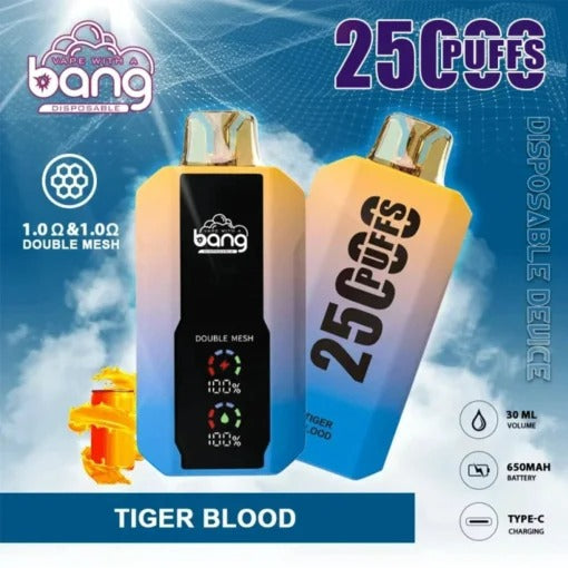 Bang 25000 Puffs Vape 25K Disposable Vape Pen E Cigarette Prefilled 30ml 650mAhDisposable Vape 12 Flavors