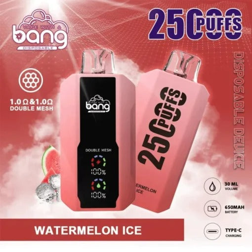Bang 25000 Puffs Vape 25K Disposable Vape Pen E Cigarette Prefilled 30ml 650mAhDisposable Vape 12 Flavors