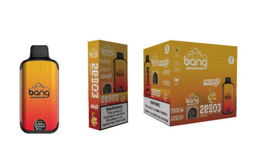 Bang King Double Crystal 20000 Puffs Vape(0% to 5% Nicotine) 20K Disposable Vape Pen E Cigarette Prefilled 25ml 650mAh 12 Flavors