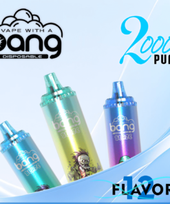 Bang King Double Crystal 20000 Puffs Vape(0% to 5% Nicotine) 20K Disposable Vape Pen E Cigarette Prefilled 25ml 650mAh 12 Flavors