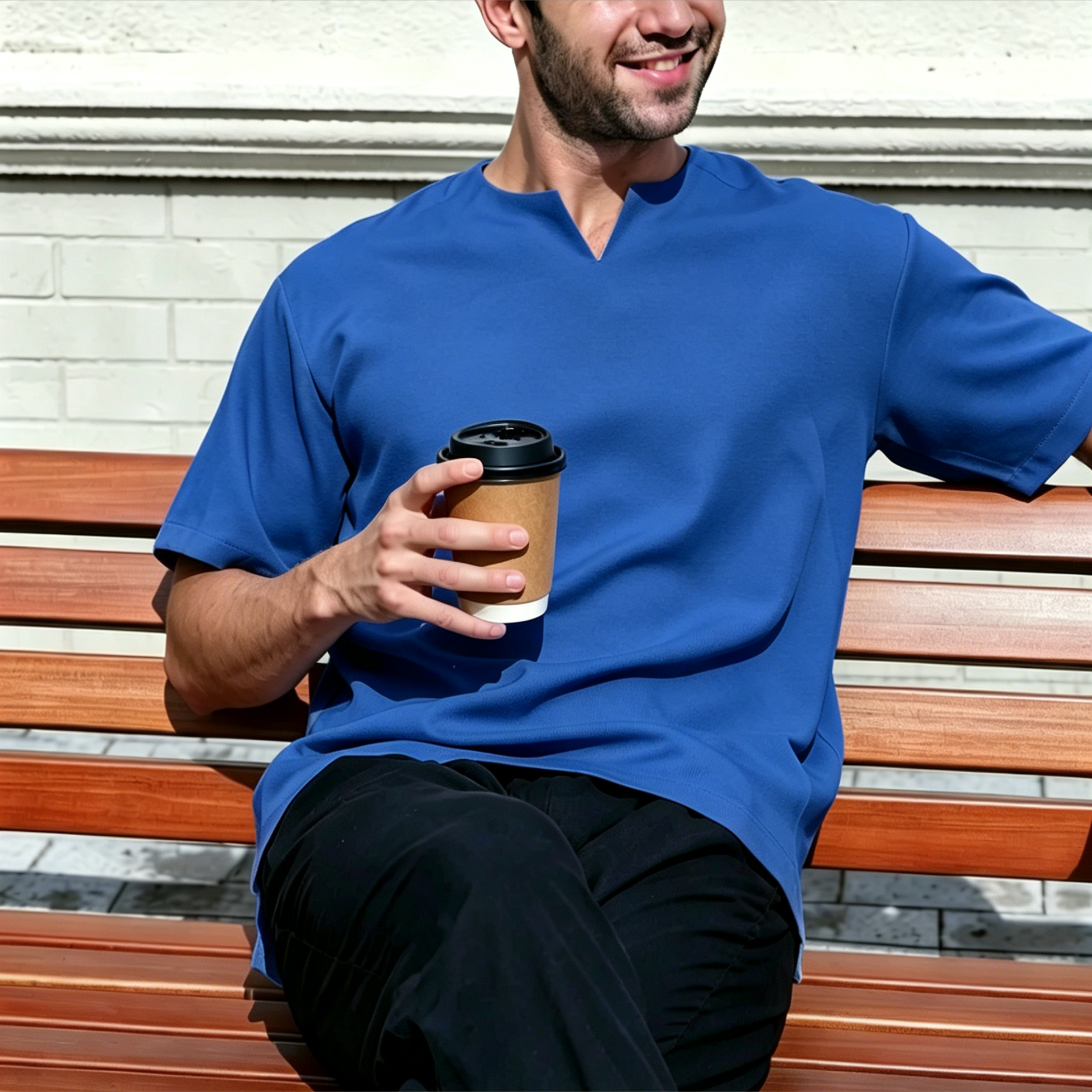Crease-Resistant Short Sleeve Thobe - Elegant Smart-Casual Islamic Shirt